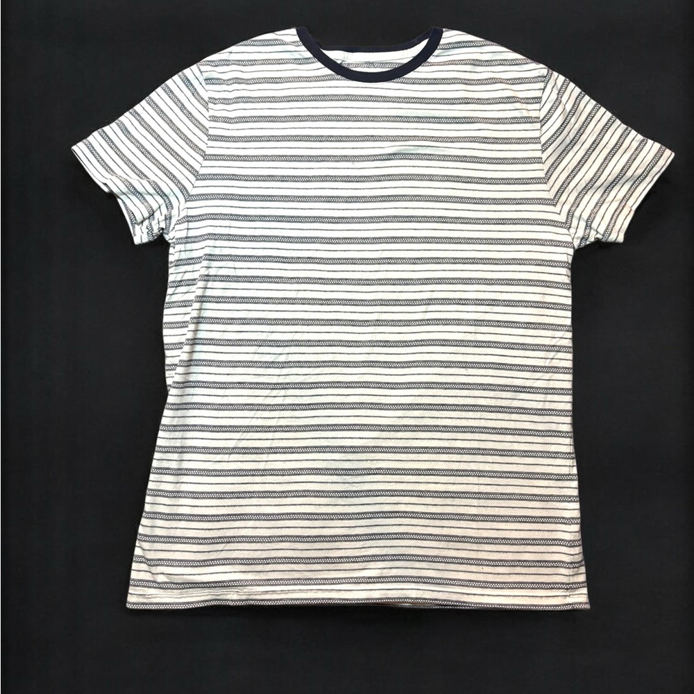 Goodfellow & Co Black and White Short Sleeve Striped Tee